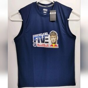 Neymar Jr's Five Red Bull Size L-XL Training Tank Jersey Blue